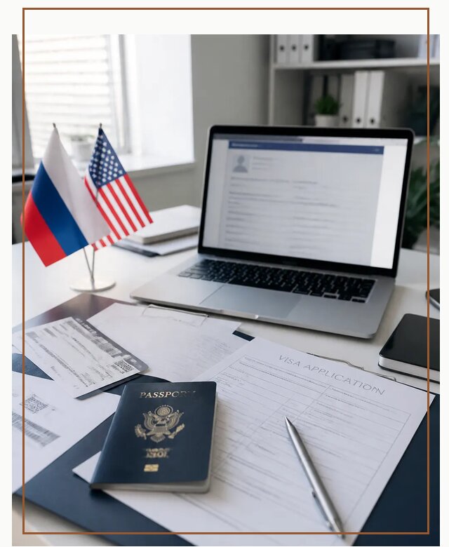 Оформление визы в США для туристов и бизнеса в Рославле