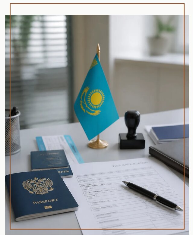 Оформление визы в Казахстан для поездки и работы в Рославле
