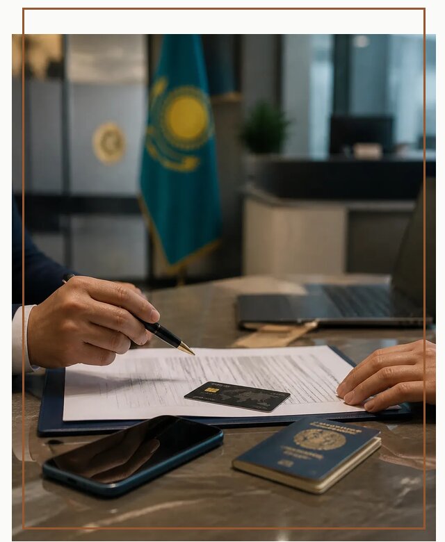 Открытие счета и банковской карты в Казахстане в Рославле